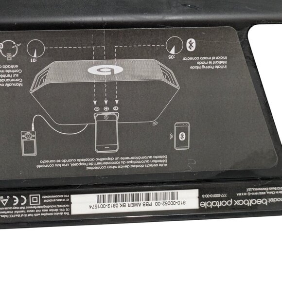 Beats by Dre Beatbox Portable Bluetooth Speaker Tested READ Black Red - Picture 12 of 13